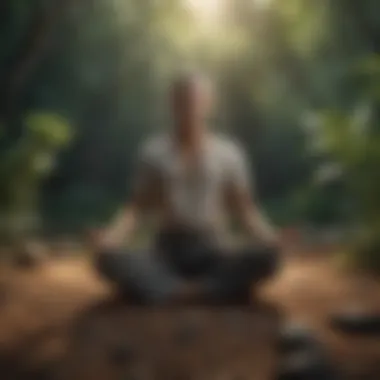 Cultivating Inner Peace A person meditating, embodying calmness