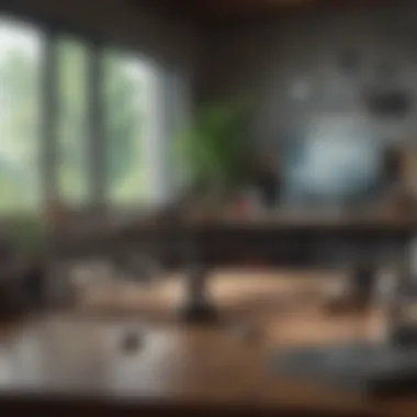 Creating a Focused Environment An organized workspace, representing focus