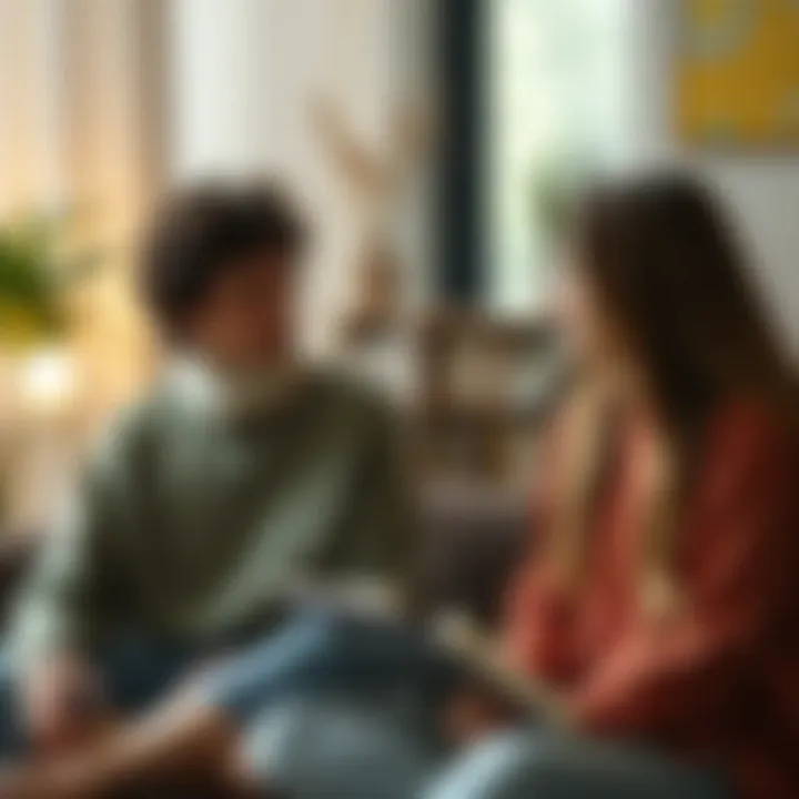 A compassionate listening session between friends