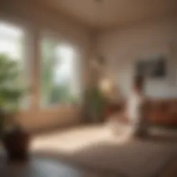 A serene environment promoting relaxation for those dealing with anxiety