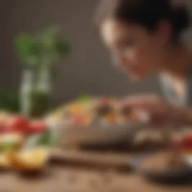 Nourishing Choices Healthy foods arranged aesthetically, promoting nourishment and wellness.