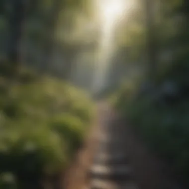 Nature's Calm: A Path to Clarity A serene landscape promoting mental tranquility