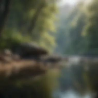 Nature's Tranquility Calm nature scenery promoting relaxation