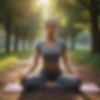 A person engaging in physical exercise in a park