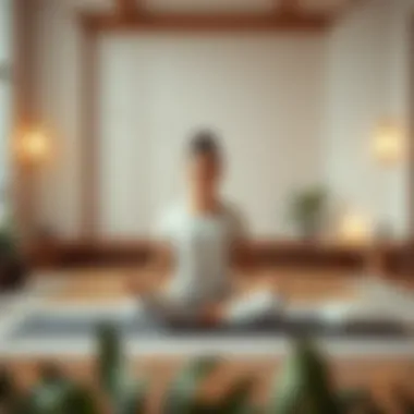 A calming space for deep breathing exercises