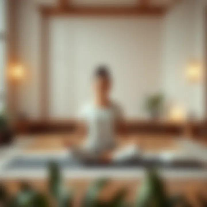 A calming space for deep breathing exercises