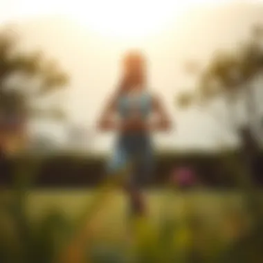 A peaceful outdoor yoga practice