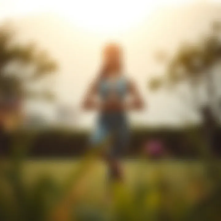 A peaceful outdoor yoga practice