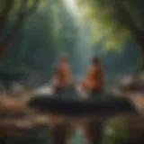 A serene landscape capturing the essence of mindfulness