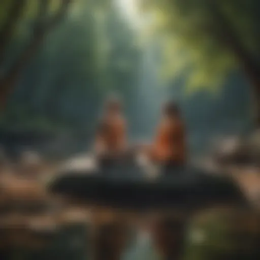 A serene landscape capturing the essence of mindfulness