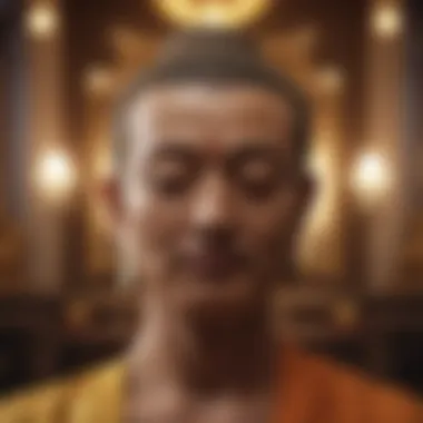 Inner Peace and Motivation Symbolic representation of inner peace and motivation in Buddhism