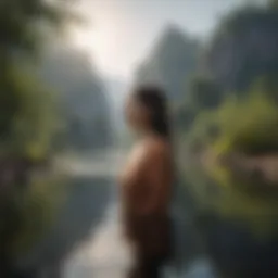 A serene landscape symbolizing inner peace and self-reflection