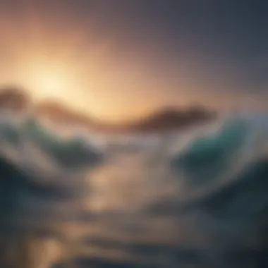 Sound Waves of Peace An abstract representation of sound waves symbolizing peaceful music