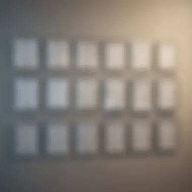 Variety of Recognition Certificates in the Workplace Diverse certificates displayed on a wall