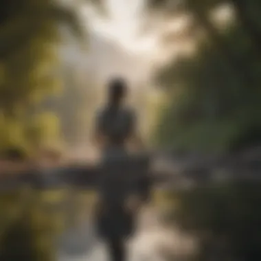 Embracing Tranquility A serene landscape symbolizing peace and reflection