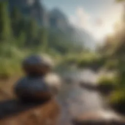 A serene landscape symbolizing tranquility and peace