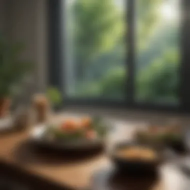 Creating a Space for Mindful Eating A tranquil setting with a place for mindful eating