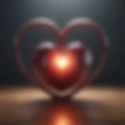 A digital heart symbol representing love in online comments