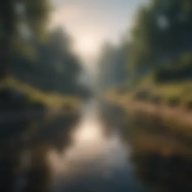 A serene landscape symbolizing mental well-being and mindfulness