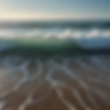 Calm ocean waves with soothing background music