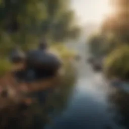 A serene landscape representing inner peace