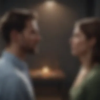 Visual of communication breakdown in relationships