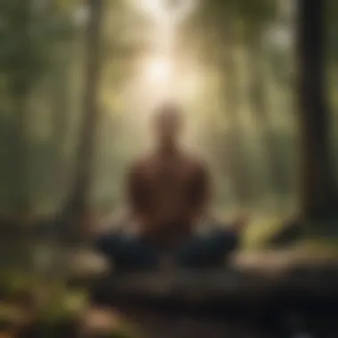 The Power of Guided Meditation A serene individual meditating in nature