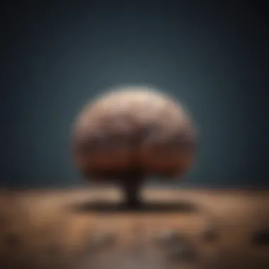 The Psychological Landscape of Relationship Anxiety An abstract representation of a brain with emotional symbols surrounding it