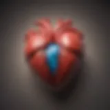 A close-up of a heart with a psychological overlay symbolizing relationship anxiety