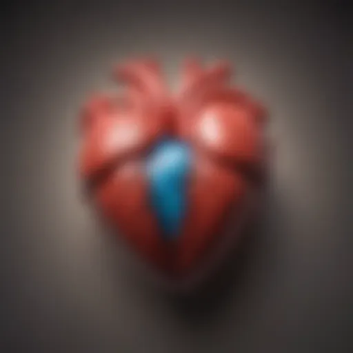 A close-up of a heart with a psychological overlay symbolizing relationship anxiety