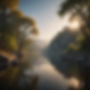 Tranquility and Introspection A serene landscape symbolizing tranquility and introspection.