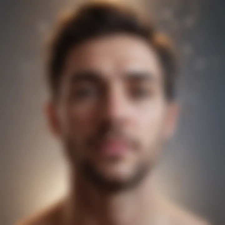 An abstract representation of sensory overload, illustrating overwhelming stimuli