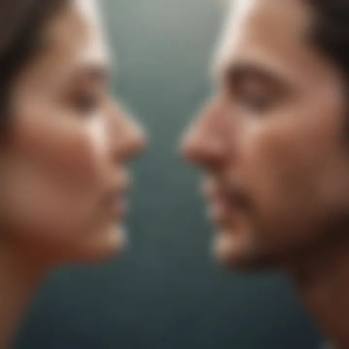 A visual representation of empathy in interpersonal interactions.