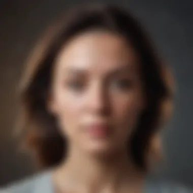 The Journey Within: Unraveling Self-Perception Abstract representation of self-reflection