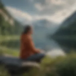 A serene landscape promoting mindfulness and calmness.