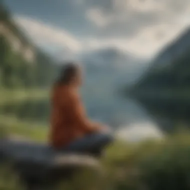 Embracing Nature for Mental Clarity A serene landscape promoting mindfulness and calmness.