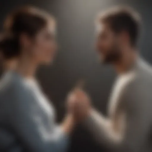 Visual representation of relationship anxiety