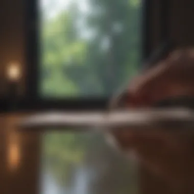 The Power of Reflection A journal open with a pen, symbolizing self-reflection