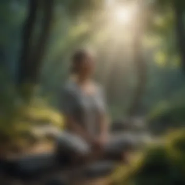 Mindfulness in Nature: A Meditation Experience A practitioner experiencing mindfulness in a natural setting