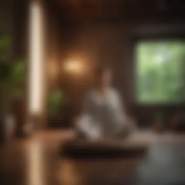 Creating a Peaceful Meditation Environment Meditation space with soothing ambiance