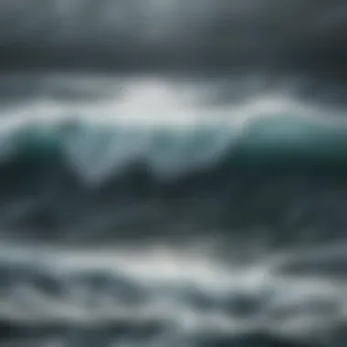 Emotional Turmoil A stormy sea symbolizing emotional turmoil
