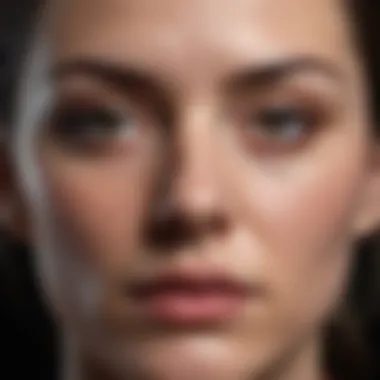 Abstract Representation of Self-Hatred Abstract representation of self-hatred and internal conflict
