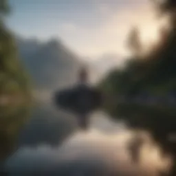 A serene landscape symbolizing inner peace