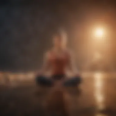 Mindfulness Meditation for Better Breathing A close-up view of a person practicing mindfulness meditation