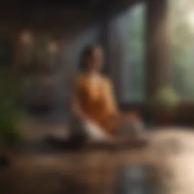 Creating a Mindful Environment for Resilience A serene meditation space promoting mindfulness