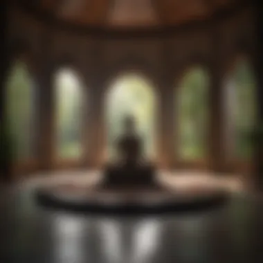Creating a Sacred Space for Mindfulness A tranquil meditation space adorned with sacred symbols