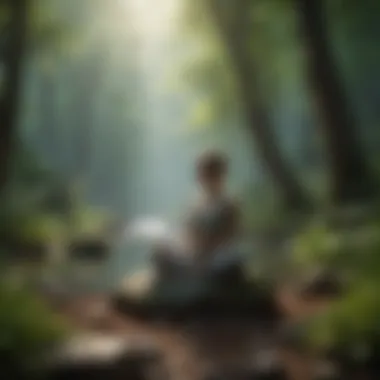 Nature's Influence on Meditation Practices A serene nature scene that evokes calmness and focus