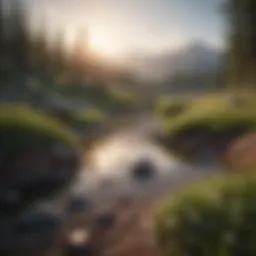 A serene landscape symbolizing positive thoughts