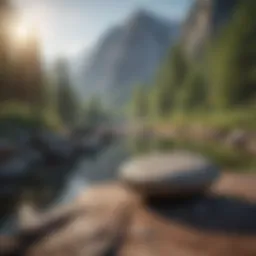 A serene landscape symbolizing tranquility and emotional balance