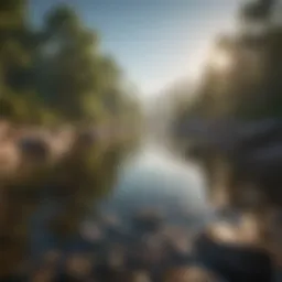 A serene landscape representing inner peace and confidence